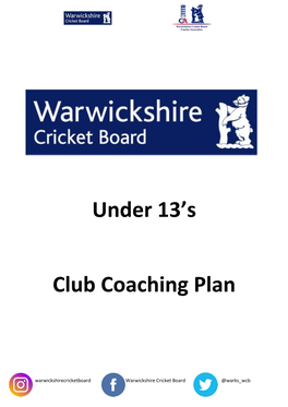 Under 13'S Club Coaching Plan