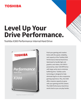 Toshiba X300 Performance Internal Hard Drive