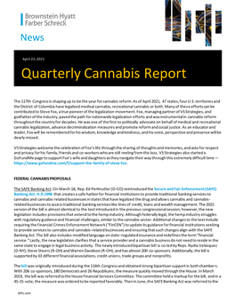 Quarterly Cannabis Report
