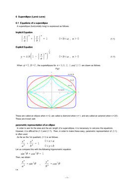 Superellipse (Lamé Curve)