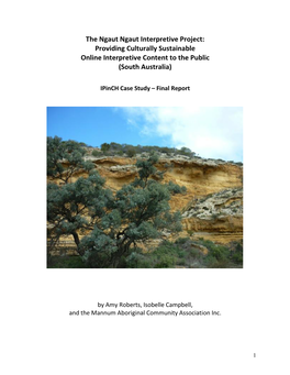 The Ngaut Ngaut Interpretive Project Final Report