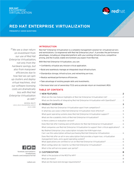 Red Hat Enterprise Virtualization