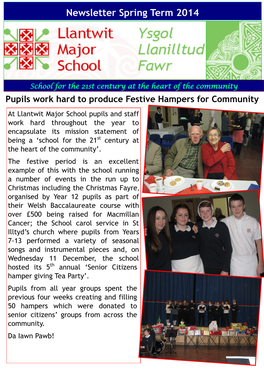 Newsletter Spring Term 2014