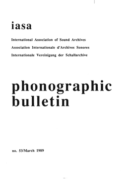 Phonographic Bulletin