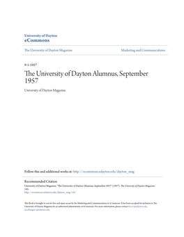 The University of Dayton Alumnus, September 1957