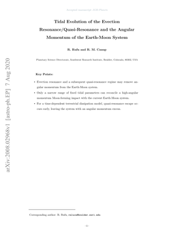 Tidal Evolution of the Evection Resonance/Quasi-Resonance and the Angular Momentum of the Earth-Moon System