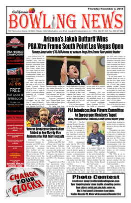 Arizona's Jakob Butturff Wins PBA Xtra Frame South Point Las Vegas Open