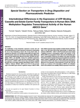 Interindividual Differences in the Expression of ATP-Binding