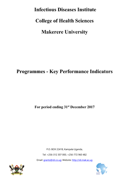 Key Performance Indicators