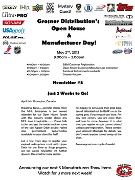 Grosnor Distribution's Open House & Manufacturer Day!