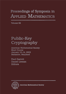 Public-Key Cryptography