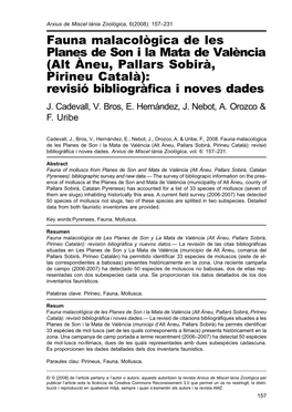 (Alt Àneu, Pallars Sobirà, Pirineu Català): Revisió Bibliogràfica I Noves Dades J
