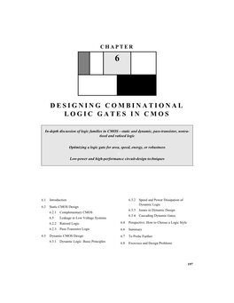 Designing Combinational Logic Gates in Cmos