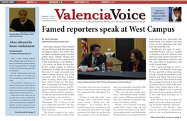 Famed Reporters Speak at West Campus Marcelo Alves in November Await- Ing Bond Hearing