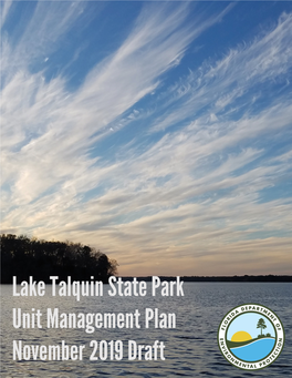 Lake Talquin State Park Unit Management Plan November 2019 Draft
