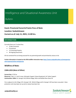 Intelligence and Situational Awareness Unit