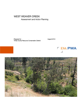 WEST WEAVER CREEK Assessment and Action Planning