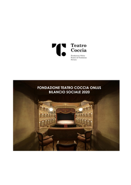 Fondazione Teatro Coccia Onlus Bilancio Sociale 2020