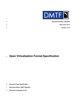 Open Virtualization Format Specification