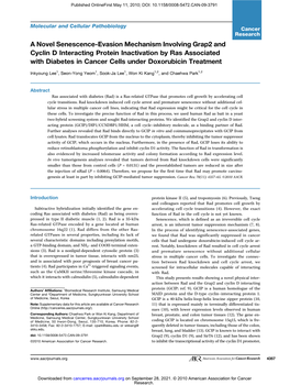 A Novel Senescence-Evasion Mechanism Involving Grap2 And