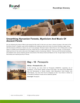 Unearthing Hyrcanian Forests, Mysticism and Music of Ancient Persia