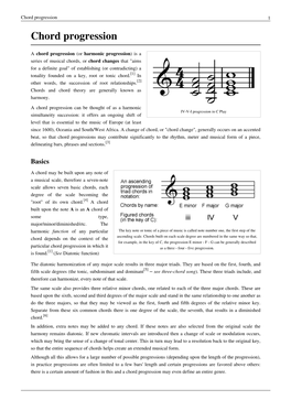 Chord Progression 1 Chord Progression