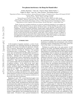 Arxiv:2006.09335V1 [Quant-Ph] 16 Jun 2020