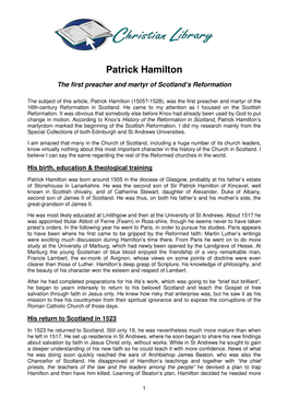 Patrick Hamilton