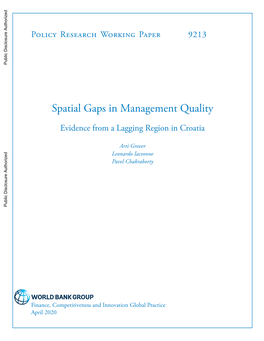 Spatial Gaps in Management Quality