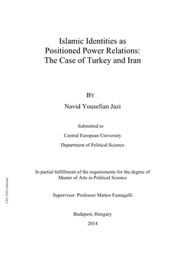 Islamic Identities As Positioned Power Relations