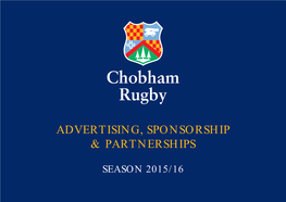 Advertising, Sponsorship & Partnerships