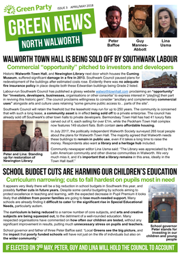 North Walworth Green News April/May 2018