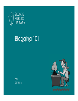 Blogging 101