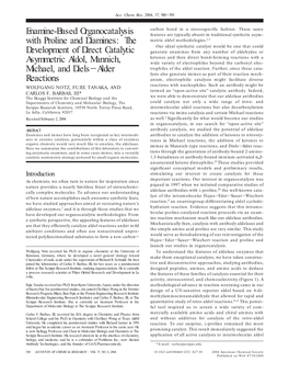 Enamine-Based Organocatalysis with Proline And