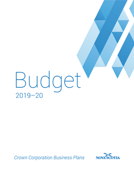 Crown Corporation Business Plans: Budget 2019-20