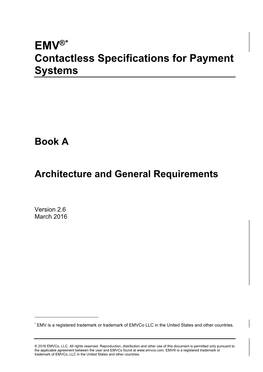 EMV Contactless Specifications for Payment Systems