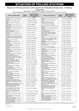 Situation of Polling Stations