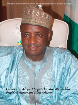 Governor Aliyu Magatakarda Wamakko of Sokoto State, Nigeria