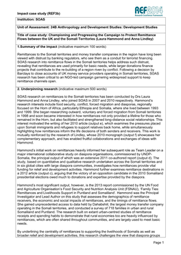 Impact Case Study (Ref3b) Institution: SOAS