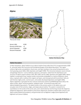 Appendix B: Habitats