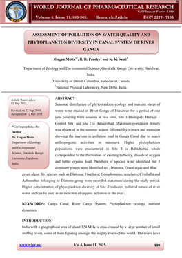 World Journal of Pharmaceutical Research Matta Et Al