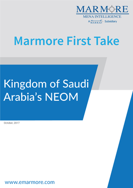 Kingdom of Saudi Arabia's NEOM