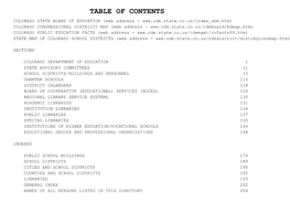 Table of Contents