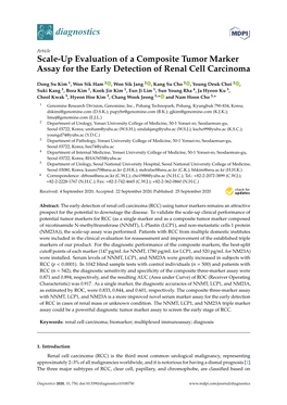 Scale-Up Evaluation of a Composite Tumor Marker Assay for the Early Detection of Renal Cell Carcinoma