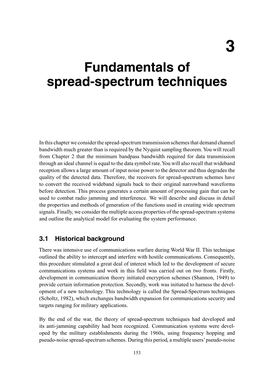 Fundamentals of Spread-Spectrum Techniques