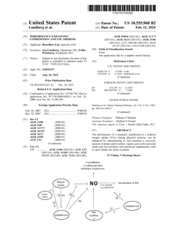 United States Patent (10 ) Patent No.: US 10,555,968 B2 Lundberg Et Al