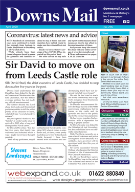 Sir David to Move on from Leeds Castle Role