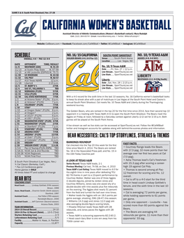 CALIFORN Women's Basketball