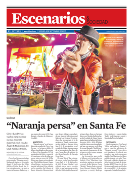 Naranja Persa” En Santa Fe