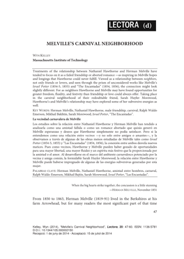 Melville's Carnival Neighborhood